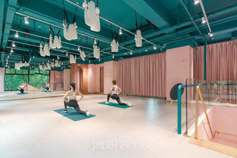 南京概念符号健身房装修设计方案效果图-南京博妍工装公司