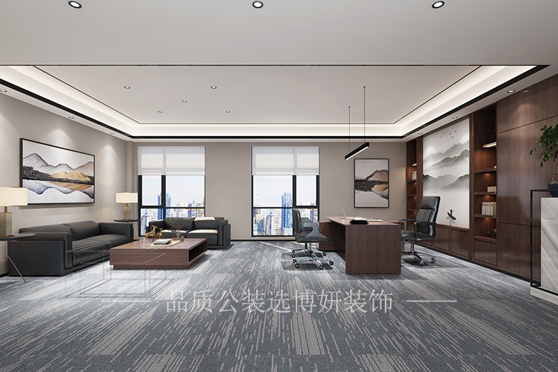 办公家具的摆放对南京高层办公室装修环境有很大的影响
